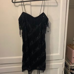 Black flapper like dress